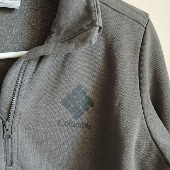 Columbia Mens Gray Half Zip Mock Neck Pullover Sweatshirt Medium - Picture 5 of 10